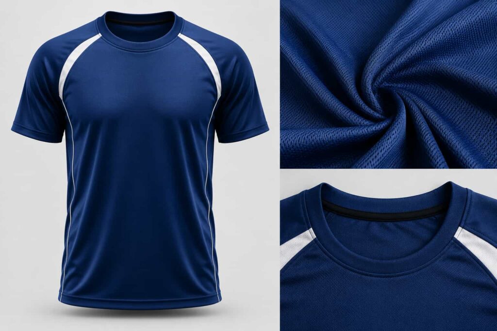 camisetas-femininas-personalizadas Camiseta esportiva em malha dry fit para uniforme personalizado